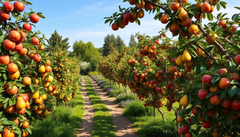 Fruit tree selection for garden planning
