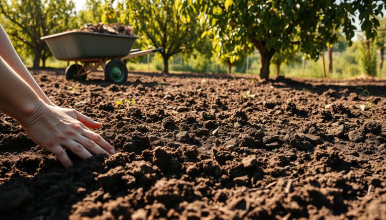 Soil preparation for fruit trees