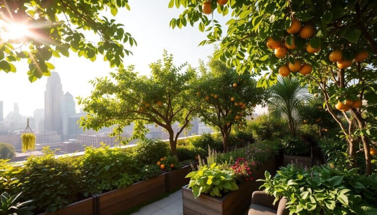 Urban gardening with fruit trees in small spaces
